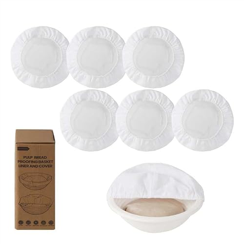 6 Pack Proofing Basket Covers Liners fit 8/9/10in Round