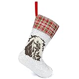 Vintage Rock Climbing Mountain Climber Christmas Stockings Sequin Xmas Hanging Stockings Gifts for Family New Year Holiday Party Decoration