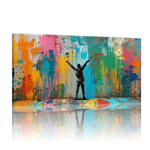 Toile d'art mural Banksy pour transformer votre salon moderne avec style