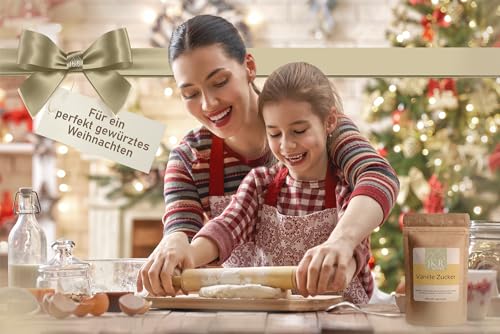 JKR Spices echter Bourbon Vanille Zucker 200g | Vanillezucker CO² neutral verpackt | Rohrzucker und Madagaskar Bourbon Vanille gemahlen | Kei Vanille aroma | 100% Natürliche Zutaten