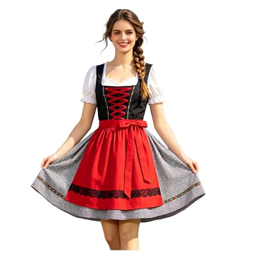Costume Dirndl femme avec laçage poitrine ajustable pour silhouette sculptée