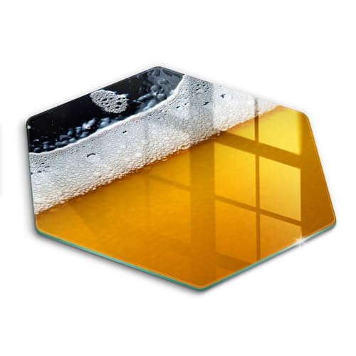 Protection plaque induction 40cm en verre trempé hectagonal durable - 2
