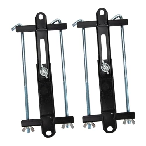 Cabilock 2Pcs Battery Bracket for Car Adjustable Metal Hold Down Kit for Electric Vehicles Compatible with Various Battery Types for Automotive Repairs and Modifications