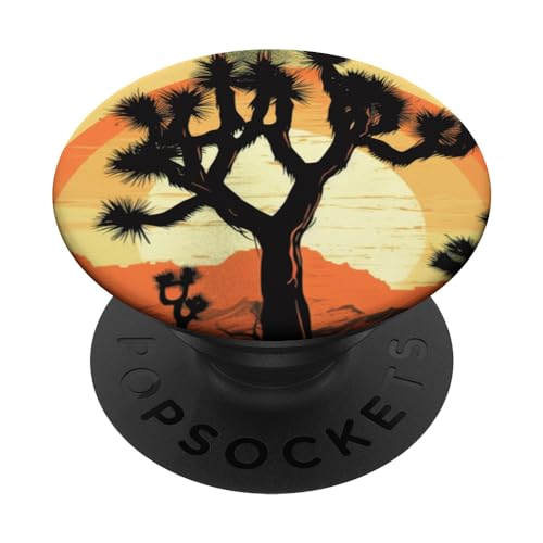 Joshua Tree National Park is California State Souvenir Gifts PopSockets Swappable PopGrip, Black