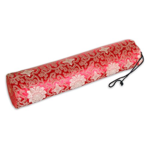 Sac de yoga et pilates fourre-tout de 66 cm, housse zippée fleurie pour tapis de 1/8"