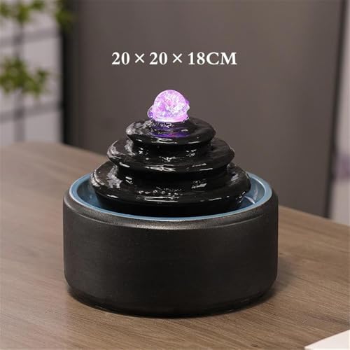 Fontaine de table avec écoulement d'eau relaxant pour maison - 3