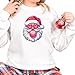 Personalized Handmade Santa Bubble Gum Christmas Sweatshirt, Retro Pink Holiday Pullover for Women, Cozy Xmas Party Outfit