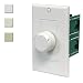 100W In Wall Stereo Speaker Volume Control with Impedance Matching (White-Ivory-Almond) by AVX Audio