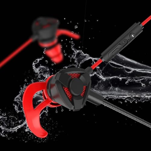 NiuLumea Auriculares intrauditivos con cable con micrófono para juegos y deportes electrónicos, cancelación de ruido, compatibles con dispositivos móviles de PC, para diseño compacto y portátil, 5 x 5 - imagen 8