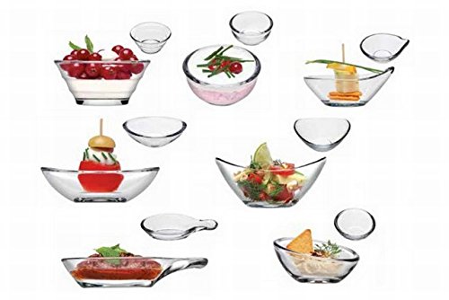 Pasabahce 6 Stück Mini-Gläser / Verrines, 9,5 Cm, Rund, Glas