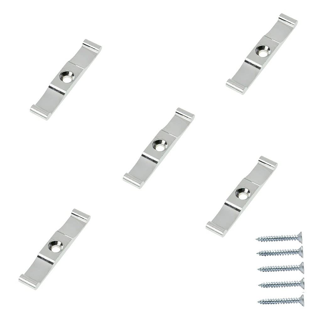 Terf Chrome Terf® 5 Pcs Turn Buttons 38Mm [ 1.5'' ] Cabinet Cupboard Wardrobe Latch Catch Lock Gate Shed Door Rabbit Hutch Thumb Turn Button With Fixing Screw