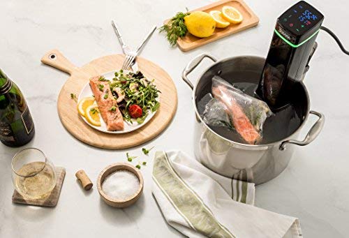 Souvia Sous Vide Immersion Circulator W/Accurate Temperature, Programmable Digital Touch Screen Display, Ergonomic Grip To Fit Any Pot Ultra-Quiet,1100 Watts, Black #TOP1