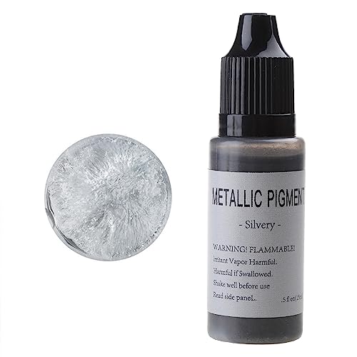 Cherjoury Metallic Ink Set 6 Color Concentrated Extreme Shimmer -Based Inks for Epoxy Resin Acrylic Pouring Paint