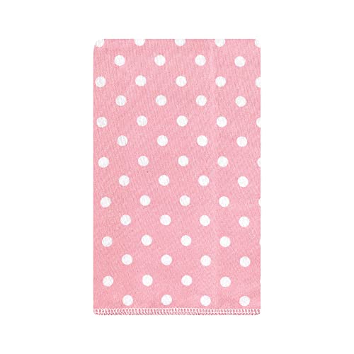 Image of Hudson Baby Unisex Baby Cotton Flannel Burp Cloths, Pink Tulips, One Size