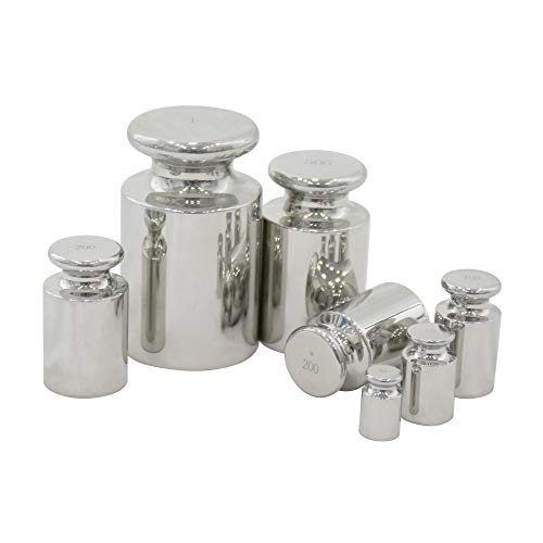 Digitale Waage, Kalibriergewichte-Set, 25 Stück, Edelstahl-Gewichte von 1 mg bis 1 kg, mit Aluminiumbox für Waage