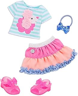 Glitter Girls GG50134Z Poodle Cuddles Fashion Outfit with Hair Bow  35.6 cm (14-inch) Doll Clothes and Accessories for Kids Ages 3 and Up