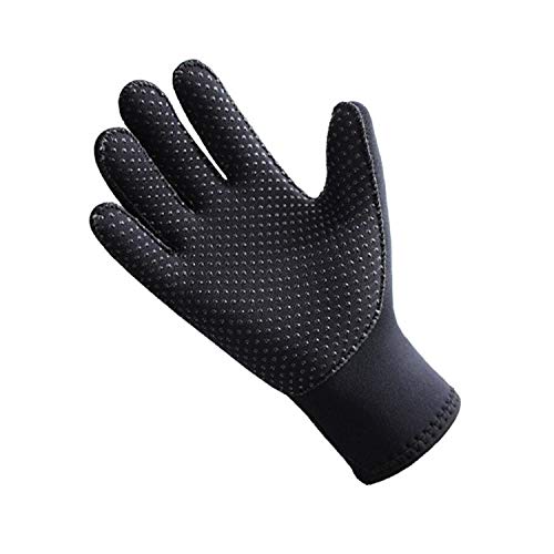 QKURT 3mm Neoprene Wetsuit Gloves- Warm Scuba Gloves Diving Gloves, Adult Five Finger Diving Gloves Use for Diving, Surfing, Kayaking, Snorkeling, Sailing, Boating - Image 2