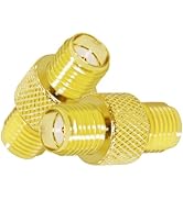 CNARIO SMA Female to SMA Female Connectors SMA Coax Adapter SMA Adapter Gold Plated SMA Female Ja...