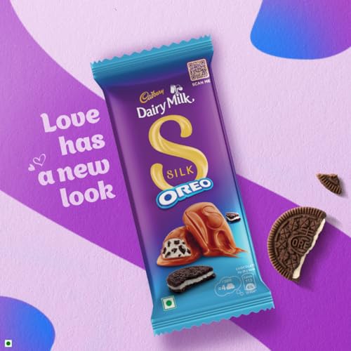 Image of Cadbury Dairy Milk Silk Oreo Chocolate Bar, 60 g (Pack of 5)