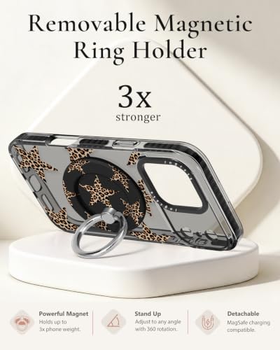Coque iPhone 17 Pro Max étoiles et léopard cadeau pour fille - 3