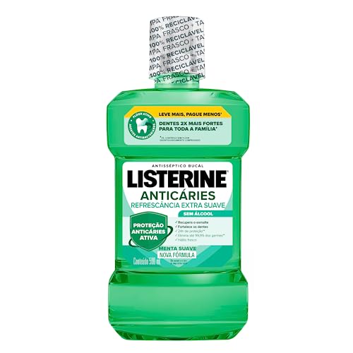 Listerine Anticáries Enxaguante Bucal, 500ml