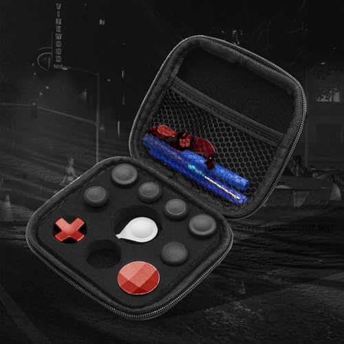 Image of 16 in 1 Metal Thumbsticks Suitable for Xbox One Elite Series 2, Elite Series 2 Core Controller Accessories Parts, 6 Metal Thumbsticks, 4 Paddles, 2 D-Pads and 4 Tool(Red)
