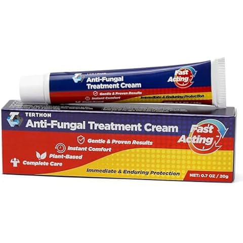 Terthon Herbal Antifungal Cream: Treatment for Ringworm, Jock Itch, Athlete’s Foot & Fungal Skin Infections - Natural Cover