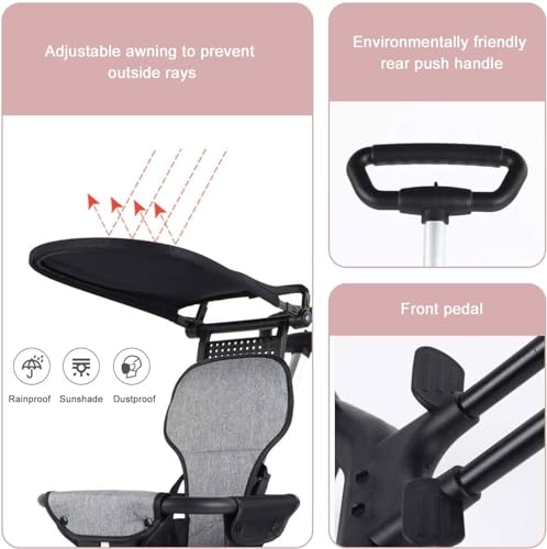 Image of Baby-Stroller-Travel-Light-Stroller, Portable Compact Stroller,Toddler Stroller for Removable,Travel Stroller for Airplane,Mini Umbrella Stroller Lightweight,only 6 lbs,Weight Capacity 55 lbs