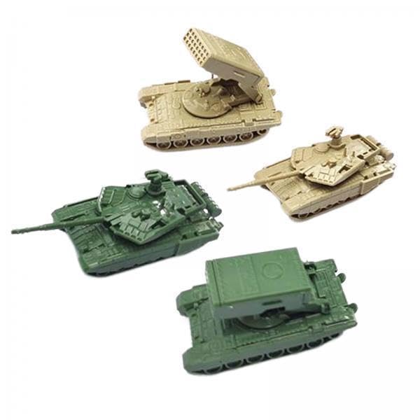 ATORSE 6X4Pcs 1/144 Tank Rocket Launchers Model Vehicles Building Kit Assembled Model-image-2