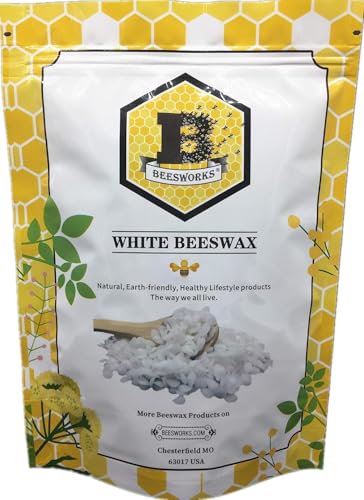 White Beeswax Pellets (1 lb) | 100% Pure, Cosmetic Grade,