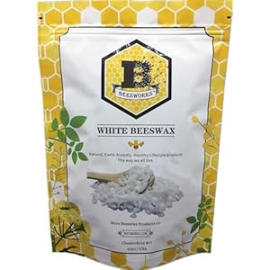 White Beeswax Pellets (1 lb) | 100% Pure, Cosmetic Grade, Triple-Filtered Beeswax for DIY Skin Care, Lip Balm, Lotion, and Candle Making