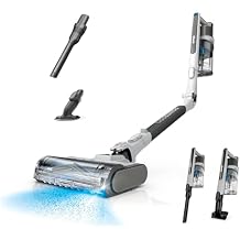 Shark PowerPro Flex Reveal Plus Cordless Vacuum, FloorDetect & Dirt-Reveal Technology, HEPA Filter, for Carpets & Hard Floors, Up to 50-Minute Runtime, Powerful Pet Hair Pickup, Java, IZ382H