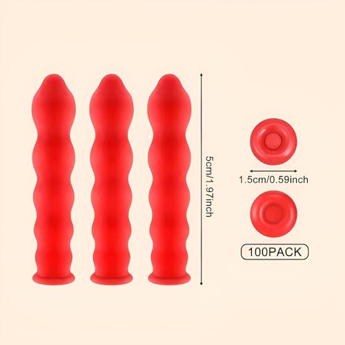 Ximimark 20 piezas tapa para masilla roja miniatura 2