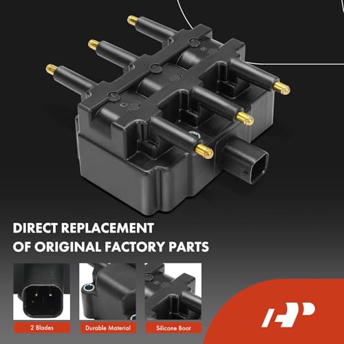 A-Premium 2x Ignition Coil Pack and 10x Iridium Spark Plugs Compatible with Dodge Ram 2500 1994-1996 8.0L, Ram 3500 1994-1996 8.0L, Replace# 88921319, 4848841AA by A-premium - Image 4