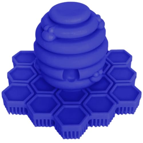 Big Bee, Little Bee - Kids Original ScrubBEE, 100% Silicone Childrens Bath Scrubber, Promotes Effective Independent Hand &amp; Body Washing, As Seen on Shark Tank (Periwinkle)