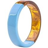 Jude Jewelers Imitation Jade Glass Acrylic Resin Plastic Statement Cocktail Party Holiday Bangle...