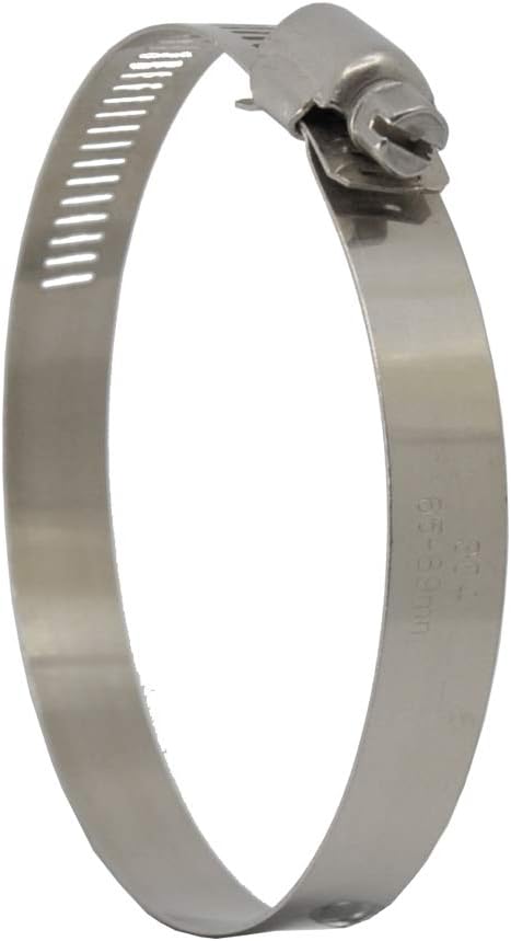 XRPAOWA Hose Clamp, 304 Stainless Steel Clamps, 10 pcs/Pack, SAE 36 Worm Gear Hose Clamps, 1-13/16-Inch-2-3/4-Inch(46-70mm) (SAE 36)