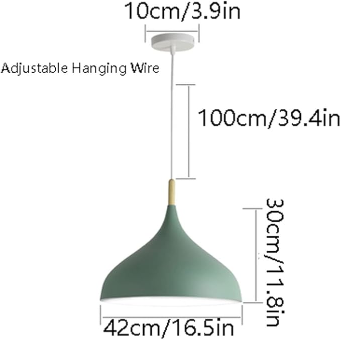 SHUANGZ Macaroon Eetkamer Hanglamp Keuken Kleine Hanglamp E26 Elegantie Vintage Lampenkap Boerderij Verlichtingsarmaturen Voor Kitchen Island Coffee Bar photo 3