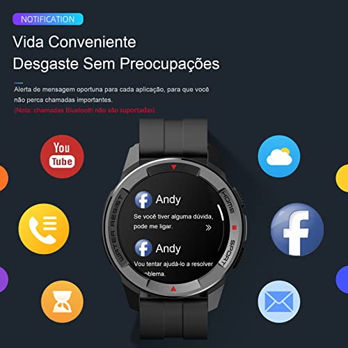Relógio Smartwatch Mibro X1 para Android iOS, BYSL Versão Global, SpO2, monitor de frequência cardía