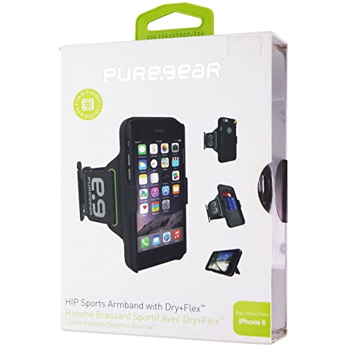 PureGear HIP Sports Armband for iPhone 6s/6 - Black/Green
