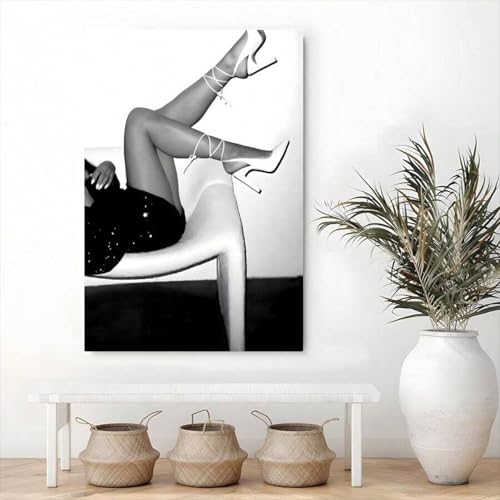 Impression sur talons hauts pour décoration murale de chambre à coucher