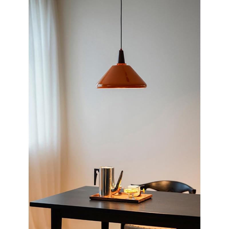 Lampe suspendue orange chaleureuse pour décoration de bar - 4