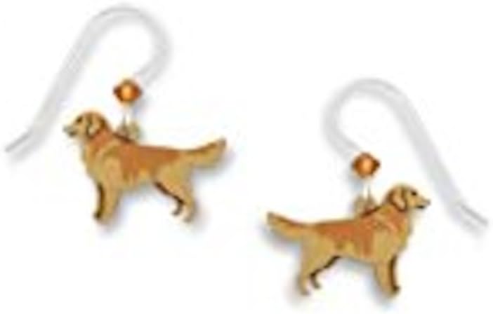 Sienna Sky "Bailey" Golden Retriever Earrings