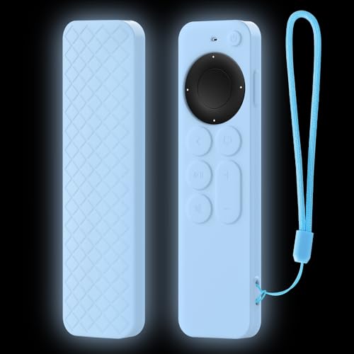 Cotbolt Silicone Case Compatible for Apple TV 4k 2nd Generation Remote Cover (B-Blue)