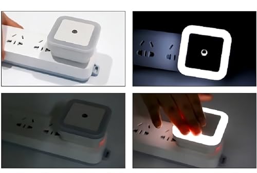 Luminaria Led Luz Noturna com Sensor Luminosidade Balizador Tomada Corredor Quarto Bebe 0.4w 110/220