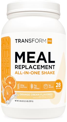 TransformHQ Meal Replacement Shake Powder 28 Servings (Orange Cream) -
