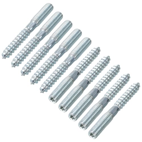 Parts For Machine 16Pcs M8x70mm Hanger Bolt Double Headed Bolt Self-Tapping Screw For Furniture (#CN-310724-01007)