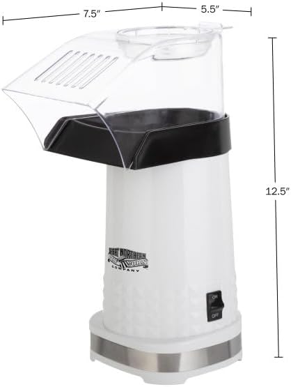 Miniatura 9 de Máquina eléctrica de palomitas de maíz de 1200 W, máquina de palomitas de maíz rápida sin aceite, máquina de palomitas de maíz con taza medidora