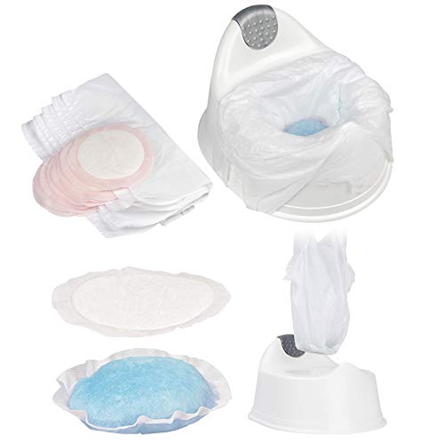 50 Plaspotje Wegwerpzakken met Vochtabsorberende Pad - Potty Liner Zakjes - voor Reispotjes, Kamperen, Onderweg - Afbeelding 4