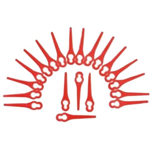 MISEO Reemplazo de Cuchillas de cortacésped de 20 Piezas for Cuchillos for IKRA for Hurricane HATI 18 Li, cortadora de césped con batería, Accesorios for cortadora de césped